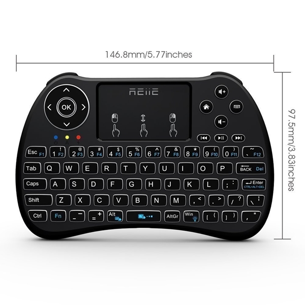 Wireless Mini Handheld Remote Keyboard